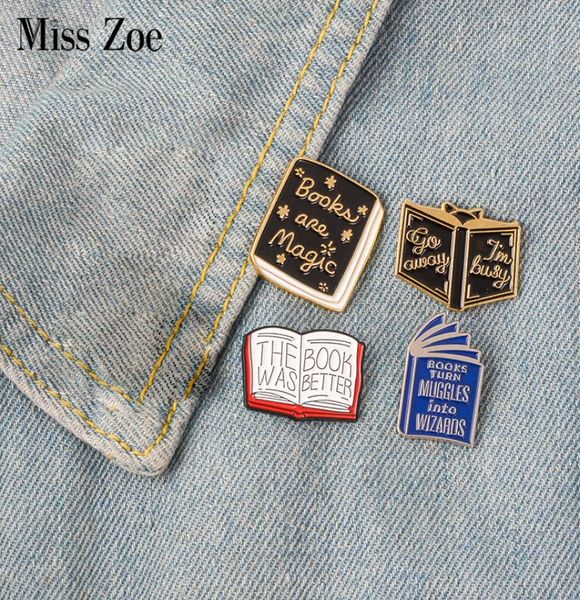 

read more books enamel pin reading magic book badge brooch lapel pin denim jeans shirt bag brooches pins cartoon jewelry gift for 3056149, Gray