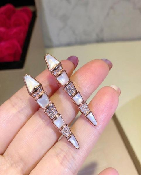 

brand pure s925 silver party jewelry shell earrings mother of pearl nature shell long earrings women wedding jewelry2623436, Golden;silver