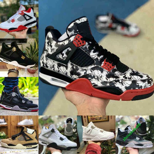 

4 mens new basketball shoes 4s cream deep ocean neon metallic pack royalty cactus jack white cement 4s pure money trainers sports sneaker a9