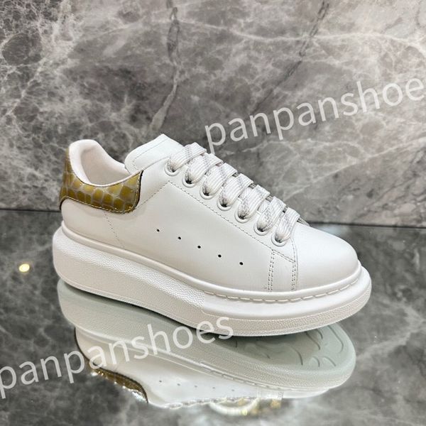 

2023 new luxury designer sneakers casual shoe leather lace up men fashion platform white black mens womens espadrilles sports trainer