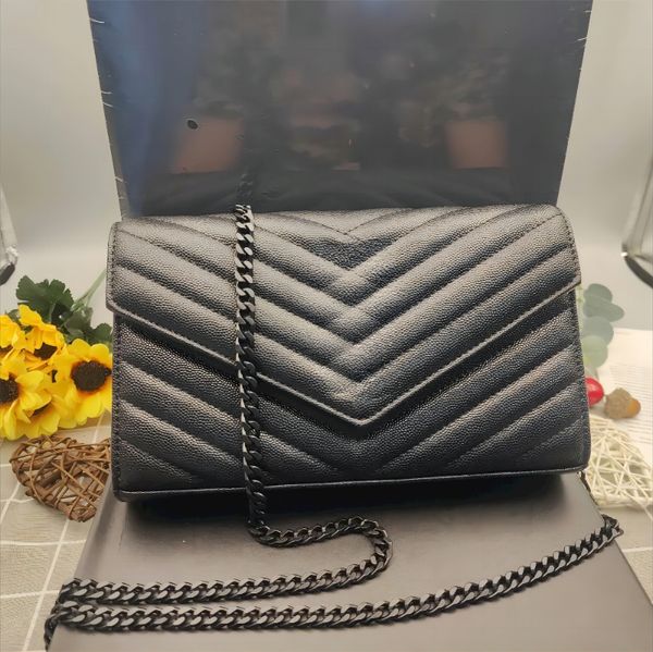 

shoulder bag crossbody bags envelope flap wallet cardholders for women on chain caviar quilted leather luxurys handbags