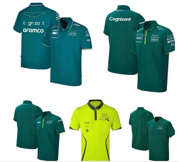 

f1 racing polo shirt summer team short-sleeved t-shirt with custom