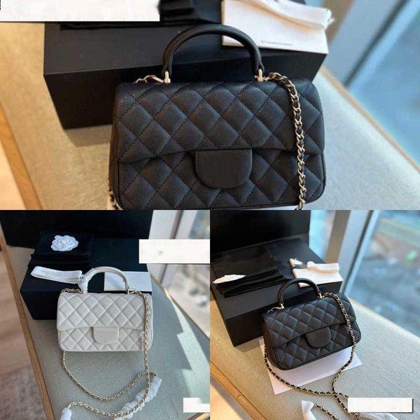 

white purse caviar purses crossbody bags big handle flavor 2023 cow skin mini diamond bag casual leather small cross body women the tote