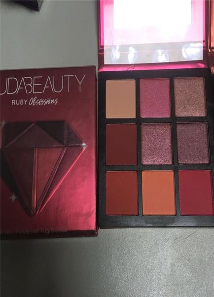 

hudabeaut 9 colors eyeshadow palette z ruby amethyst sapphire emeral6546607