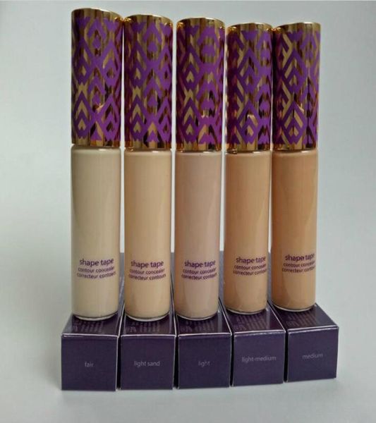 

shape tape contour concealer 5 colors fair light lightmedium medium light sand 10ml liquid foundation real po 285220
