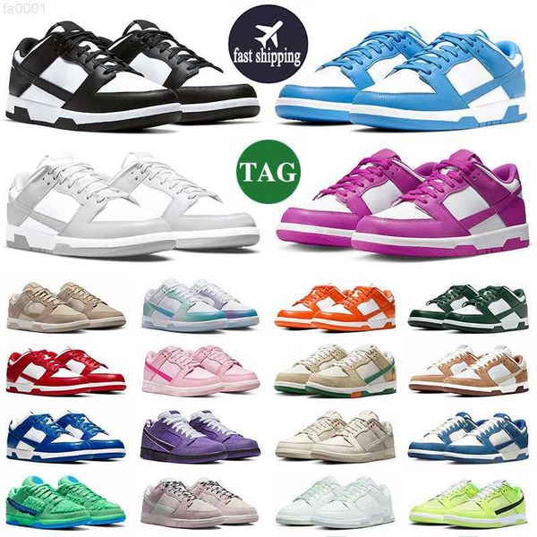 

panda low casual shoes men women designer shoes triple pink active fuchsia orange green brown red rose whisper grey fog outdoor lows mens wo, Black