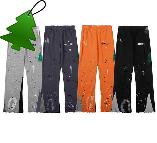 

designer mens jeans sports pants slim denim straight sweatpants speckled letter print pant women high street couple galleryes dept loose ver, Blue