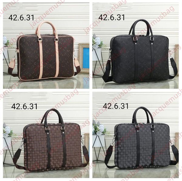 

mens bags porte-documents voyage briefcase totes business office work handbags l designer women pu shoulder crossbody vll computer bag