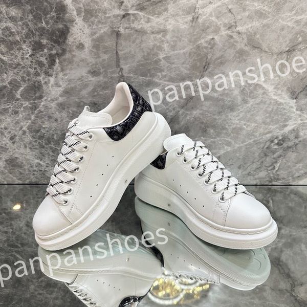 

2023 designer sneakers casual shoes leather lace up men fashion platform white black mens womens espadrilles sports trainer
