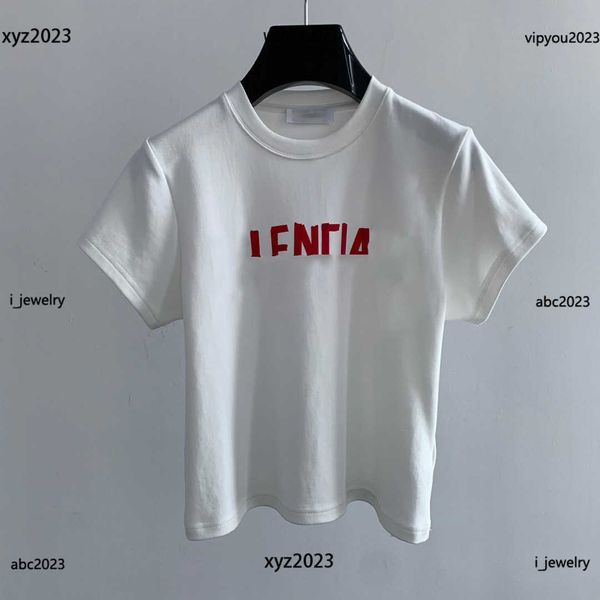 

designer clothes women t-shirt flocking letter girl tees multi color optional short sleeve #multiple product, White
