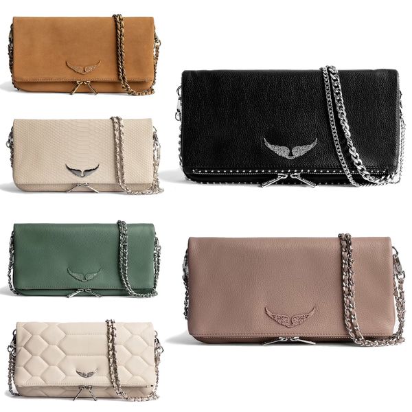 

luxurys designer cross body fashion totes hand bag womens underarm mens zadig voltaire genuine leather shoulder bags pochette rock swing you