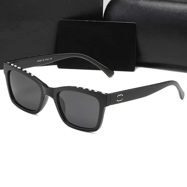 

classic designer sunglasses for woman brand letter women sunglasses polarized vacation sunshade beach glasses with case, White;black
