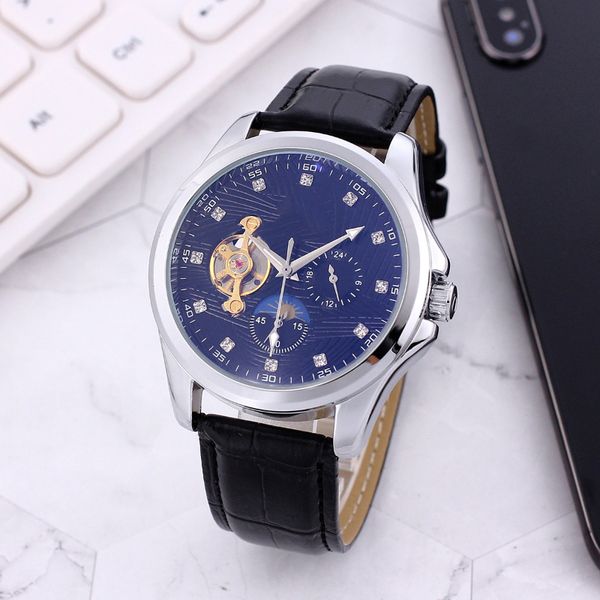 

men's watch designer watch precision waterproof full-automatic luxury ceramic planet movement master watch quartz men's watch, Slivery;brown