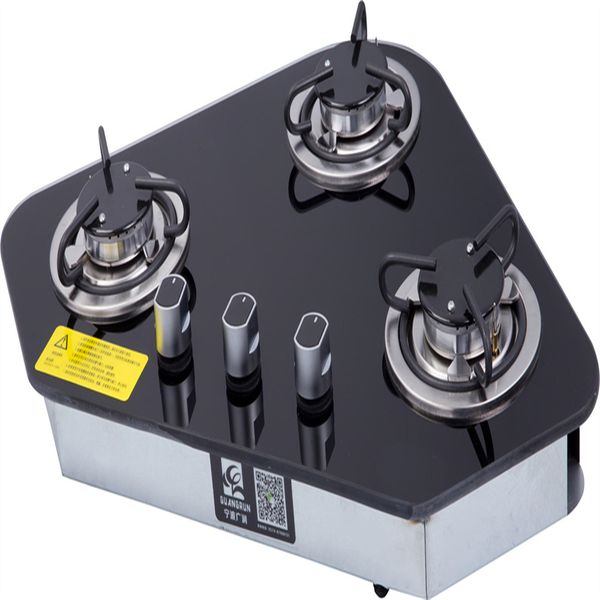 

3 burner lpg gas stove hob tempered glass 610*460*70mm boat caravan rv gr-b005