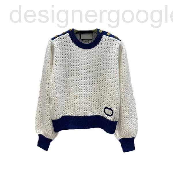 

women's sweaters designer 908 xl 2022 milan runway autumn sweater brand same style long sleeve crew neck pullover white womens xinyi a2, White;black