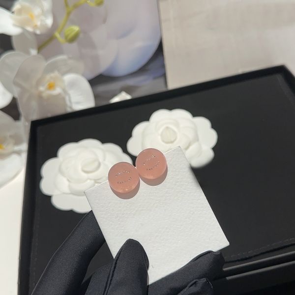 

women gold earrings designer brand fashion c letter stud girl's love channel jewelry wedding party, Golden;silver