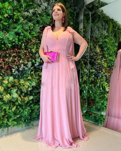 

pink satin evening dresses v neck detachable straps with bow robes de soiree a-line prom gowns formal party, Black;red