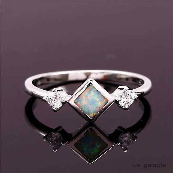 

band rings cute female white blue fire opal stone ring yellow gold silver color engagement ring charm crystal wedding rings for women r23062