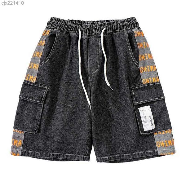 

men's jeans washed light workwear shorts fifth pants ins style pirate sh pcbj pcbj