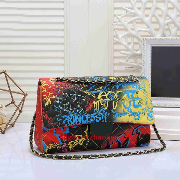 

classic handbag channel quilted shoulder bags tote womens luxurys designer flap clutch golden metal letter logo pu leather crossbody duffle