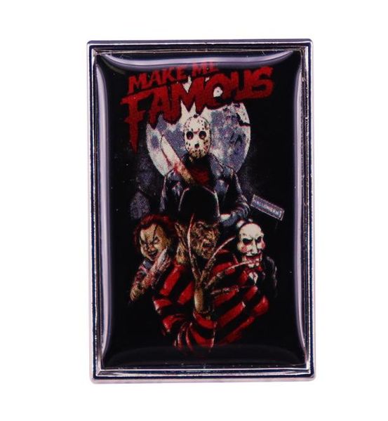 

make me famous brooch halloween horror movie killer brooch enamel pins3958215, Blue