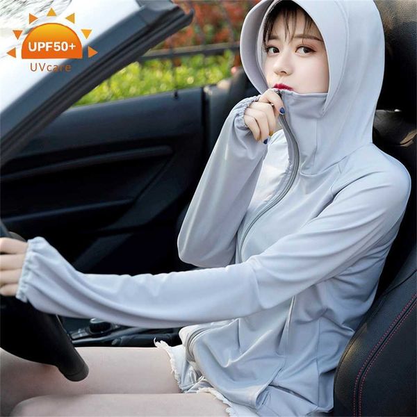 

sun protection clothing for women 2023 new ice silk shirt summer thin and versatile with uv shawlfyy3, Black