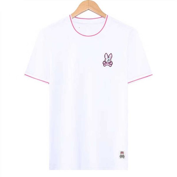 

men's t-shirts psychos bunnys polo shirt designer tshirts sports summer fashion tees mens women t-shirt dunks men mbea, White;black