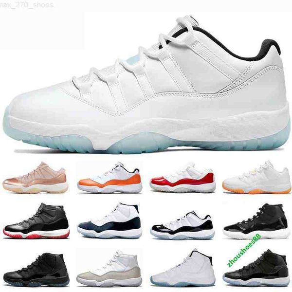 

box with mens 2021 basketball shoes outdoor sports 11s low legend blue space jam total orange rose gold white bred sneaker trainer eur36-47
