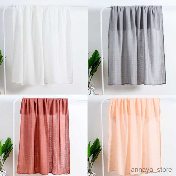 

blankets cotton muslin baby blanket newborn swaddle wraps blanket super soft solid color baby receiving blanket bath towel 110x110cm r230625