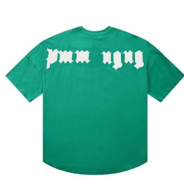 

men's t shirt palms palmangel city designer letter printing women's short-sleeved casual tees shirt casual usa high street fashion, White;black