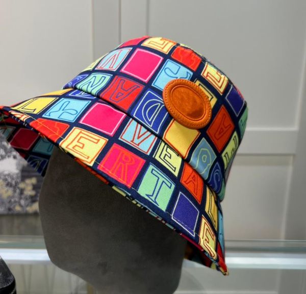

designer bucket hat 2023 new women floral letter printed hats sun prevent bonnet beanie baseball cap snapbacks outdoor fishing fisherman bea, Blue;gray