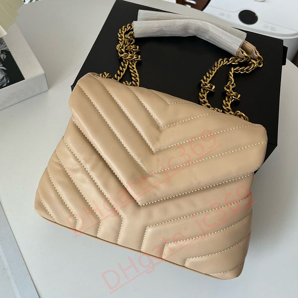 

2023 women bag fashion designer luxury bags real leather messenger bag chain shoulder crossbody classic flap women purse mm size 23*17cm