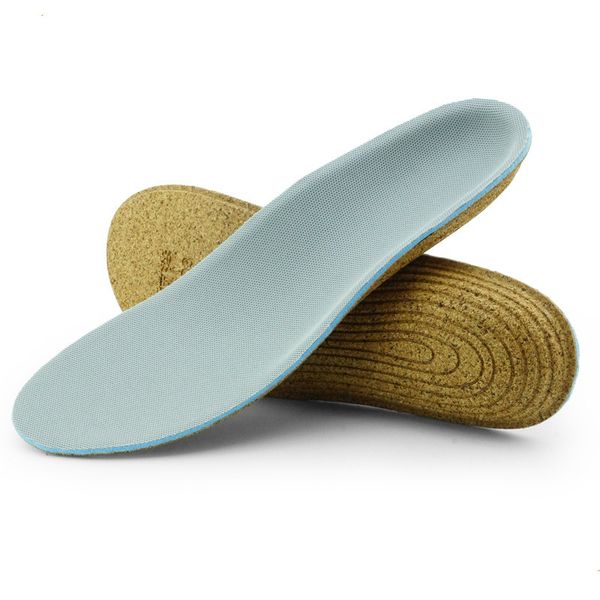 

cork ortc insoles flat foot arch support valgus valgus insole x/o-type leg correction damping orthopedic insole, White;pink