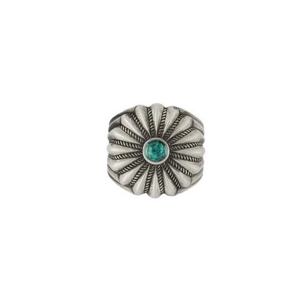 

2023 gujia 925 sterling silver sunflower turquoise star same style men's ring generation