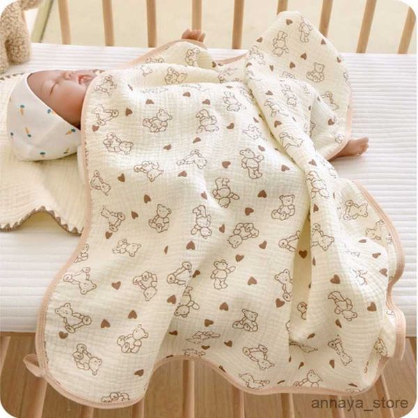 

blankets pure cotton muslin baby blanket layers cotton gauze newborn swaddle wrap bath towel baby stroller blanket cover bedding quilt r2306