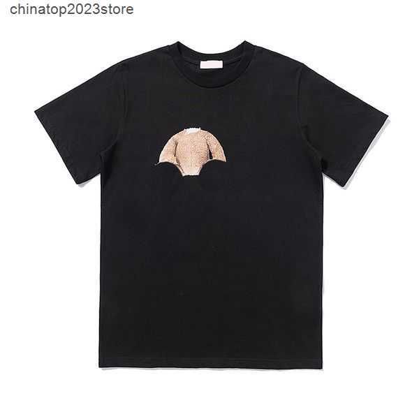 

summer palm angles designer mens t-shirts palms printed high street loose short sleeve t-shirt womens angel casual fashion clothing tshirt b, White;black