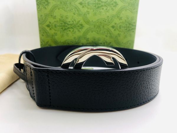 

luxury quality real cowhide belt brass stainless steel gold plated buckle 20mm 28mm 30mm 40mm designer belt for men and women with box 0012, Black;brown