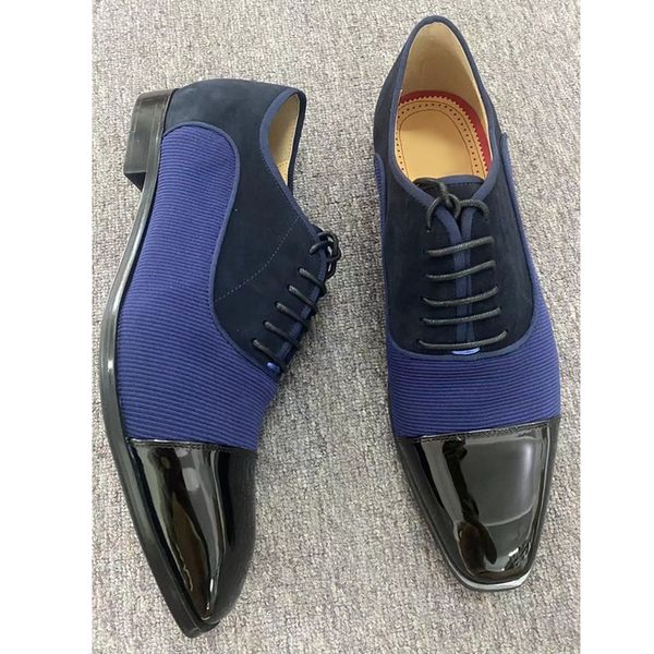 

mixed colors italian oxfords lace-up leather shoes for men luxury mens formal shoes business office shoes, Black