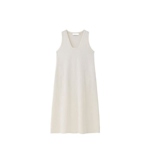 

minimalist early autumn new niche minimalist style vc home new sleeveless dress 2023 casual loose fitting square neck vest size s-l, Black;gray