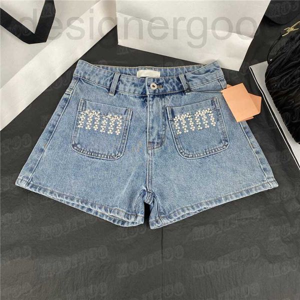 

women's plus size pants designer letter rhinestone women denim shorts high waist designer jeans summer fashion short pant streetwear, Black