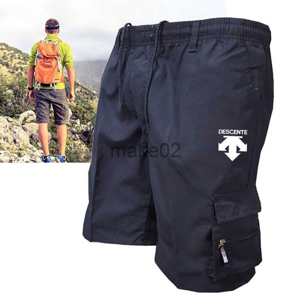 

men's shorts men's cargo shorts loose multipocket solid color sports shorts casual everyday athletic casual nonstretchy hiking x06, White;black