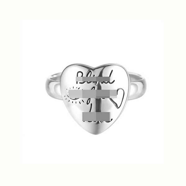 

2023 gujia classic s925 sterling silver fearless love fashion men's and women's ring