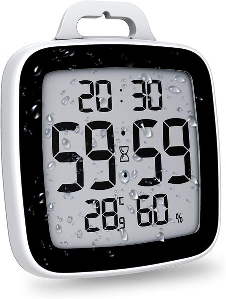 

digital shower clock with timer waterproof shower timer for kids adults