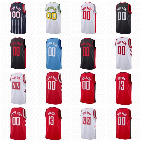 

custom 4 jalen green custom basketball jerseys jabari smith jr jersey 17 tari eason james 13 harden tyty 3 kevin porter eric gordon alperen, Black;red