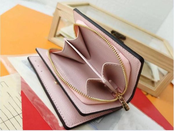 

clea wallets empreinte leather 4 colors black pink red blue women designer purse card holders clutch bag coin purses, Red;black