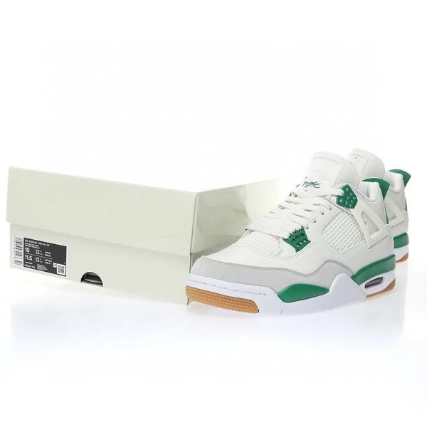

jumpman 4s men women shoes white pine green designer basketball shoes outdoor sneakers size available fast ship with box and
