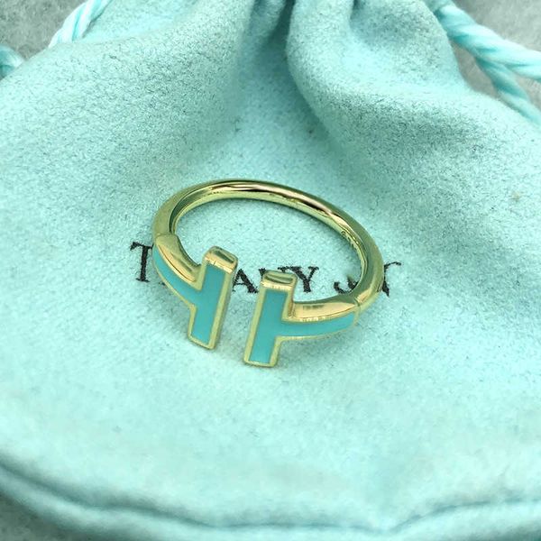 

trendy tiffayiffay s925 sterling silver double t ring is fashionable generous versatile and personalized sem9