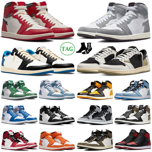 

jumpman 1 1s basketball shoes men dark reverse mocha olive black phantom cactus jack lost and found royal mens womens sneakers ourdoor sport