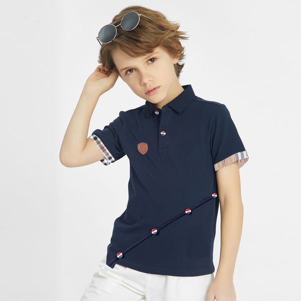 

kids shirt boy polo shirt cotton kids clothing korean baby clothes fashion wear, Blue