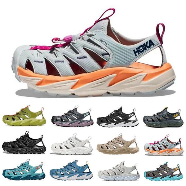 

2023 hoka one one hopara designer sandals mens slippers slides hokas triple black white oxford tan orange blue men women pantoufle hiking sa